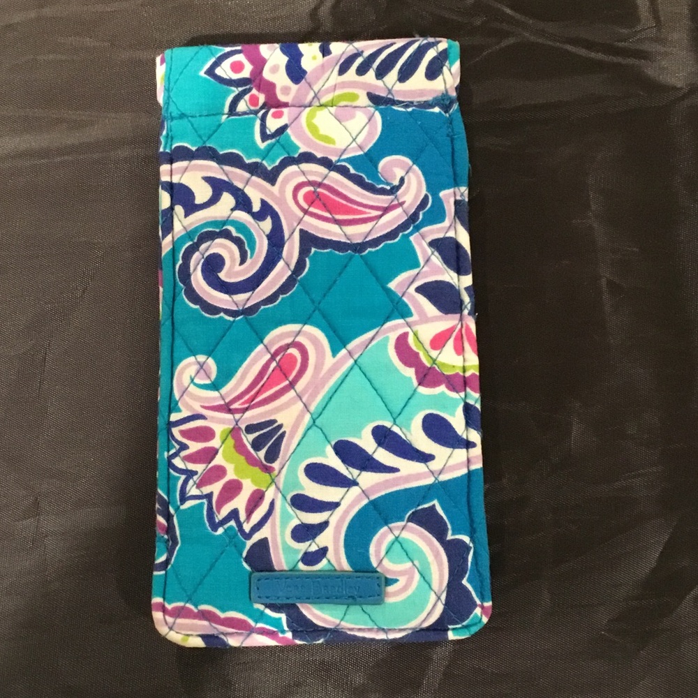 Vera Bradley Turquoise and Pink Floral eyeglass case